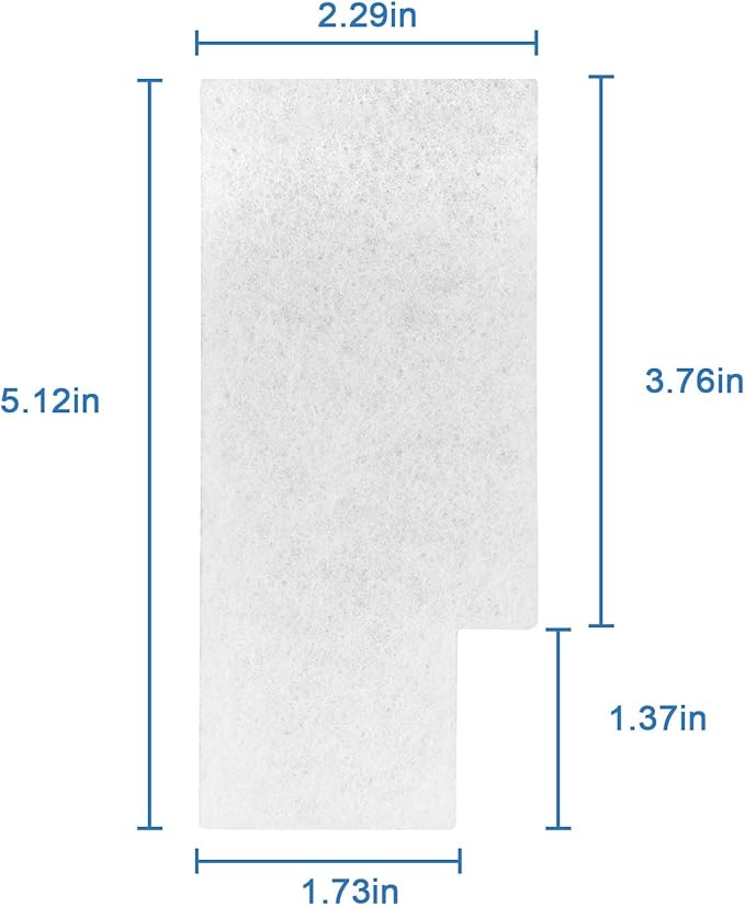 Vacuum Replacement Filter Pad for Hoover Windtunnel Vacuums, Compatible with EnviroCare 245 Premium Replacement Secondary Filter - 4 Pack