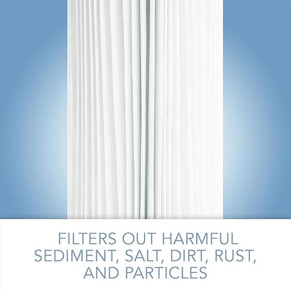 CFS – 10" x 4.5" 30 Micron Compatible Water Filters for HDX HDX4PF4 Pleated High Flow Whole House Filter, Reduces Sediment, 3-Pack