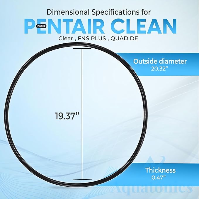 39010200 O-497 Tank Clamp Replacement O Ring Compatible with FNS Plus, Quad DE, Pentair Clean & Clear Plus SPA Filter Tanks – Pool Filter Tank O Ring