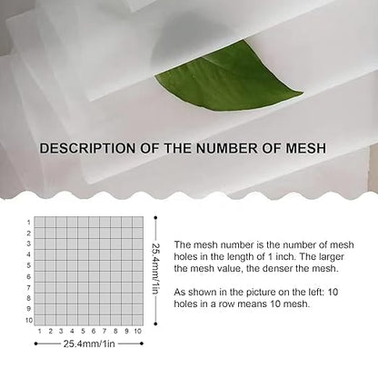 Nylon Mesh Fabric, 60 80 100 120 200 250 300 350 400 500 Mesh Filter, Reusable Strainer Cloth for Wine Juice Fresh Milk(1m x 1m) (60 mesh)