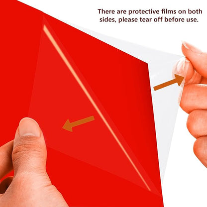 Lystaii 9pcs Christmas Gel Filter Light Color Correction Colored Overlays Transparent Color Film Lighting Gel Filter Plastic Sheets 11.7 by 8.3 Inches for Film Video, Photo, Stage (Red Green)
