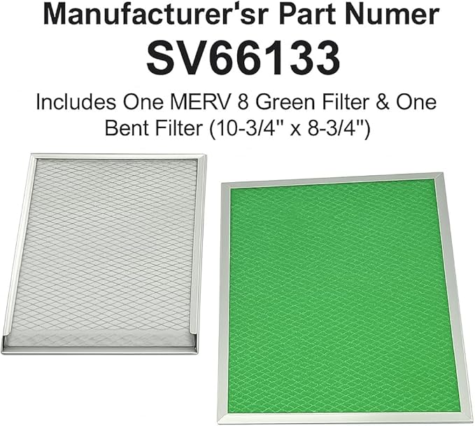 SV66133 Washable HRV Air Exchanger MERV8 Filter Kit - Size : 11 x 9 Inches - 2 Pieces