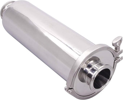 DERNORD 2 Inch Tri-Clamp Filter - SS304 Sanitary Fittings Inline Straight Strainer with 100 Mesh Stainless Steel Screen