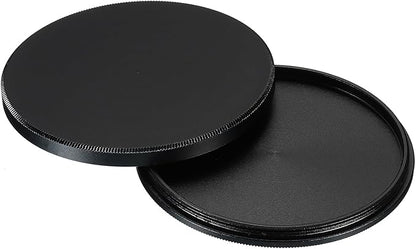 PATIKIL 55mm Lens Cap, Camera Lens Cap Cover Universal Front Metal Lens Filter Stacks Cap Protective Case for 55mm Camera Circular Polarizing Fader ND Filter, Black