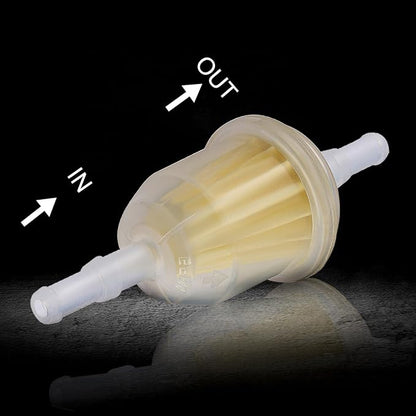 AM116304 Fuel Filter for John Deere GY20709 for Kohler 25 050 22-s for Gravely 21541500 for 1/4" and 5/16" Fuel Line Replaces 71-5960 Pack of 5 with 10 Clamps