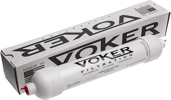 Voker Holding Tank Vent Filter (5/8") - Made In The USA - Direct Replacement for Sealand/Sanigard/Dometic OEM Filters (5/8")