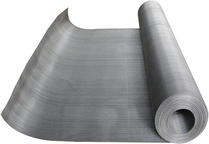 304 Stainless Steel Woven Wire Mesh, 100 Mesh Filter Screen, Heat-Resistant Insect Net for Precision Filtration, Air Vents, Garden Protection, HVAC, Windows