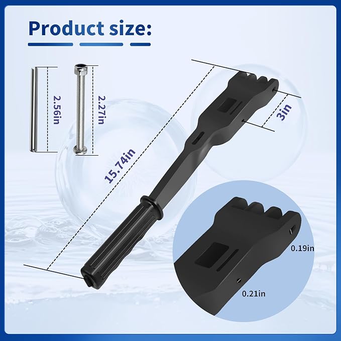 ECX1040 DE Pool Filter Bump Handle Assembly Compatible with Hayward EC40 EC40AC EC50A EC50AC EC65 EC65A EC75 DE EC75A Pool Filter Bump Handle.ECX1040 Pool Filter Bump Handle Parts.XJJ Bump Handle