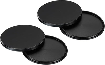 PATIKIL 58mm Lens Cap, 2 Pack Camera Lens Cap Cover Universal Front Metal Lens Filter Stacks Cap Protective Case for 58mm Camera Circular Polarizing Fader ND Filter, Black