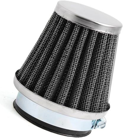 Motoforti Black Universal Tapered 50mm Motorcycle Intake Filter Cafe Racer Long-Lasting