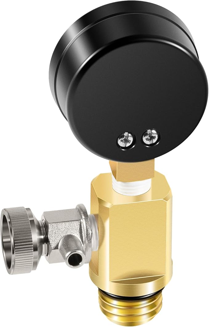 RV40600 98209800 Brass Air Relief Valve with Pressure Gauge, Air Release Valve Replacement Parts For All FNS, FNS Plus, Clean and Clear, Quad DE, Predator, 4000 Series, EasyClean, Warrior Pool Filter