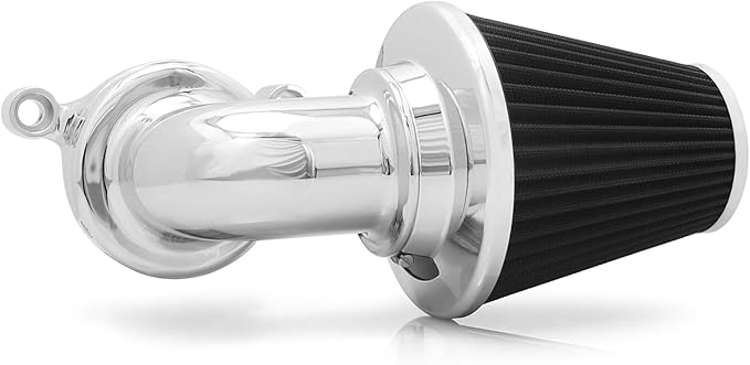 Big Sucker cone Air filter intake for harley air Cleaner Sportster Softail fatboy heritage dyna touring street road king Glide (Nake - Chromed, Type A : For Sportster XL models)
