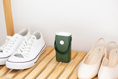 HubiCare Mini Portable Air Purifier - Cordless Air that does not require a HEPA filter & Eliminates Odors - Cars, Pet Litters, & Shoe Closet (Green)