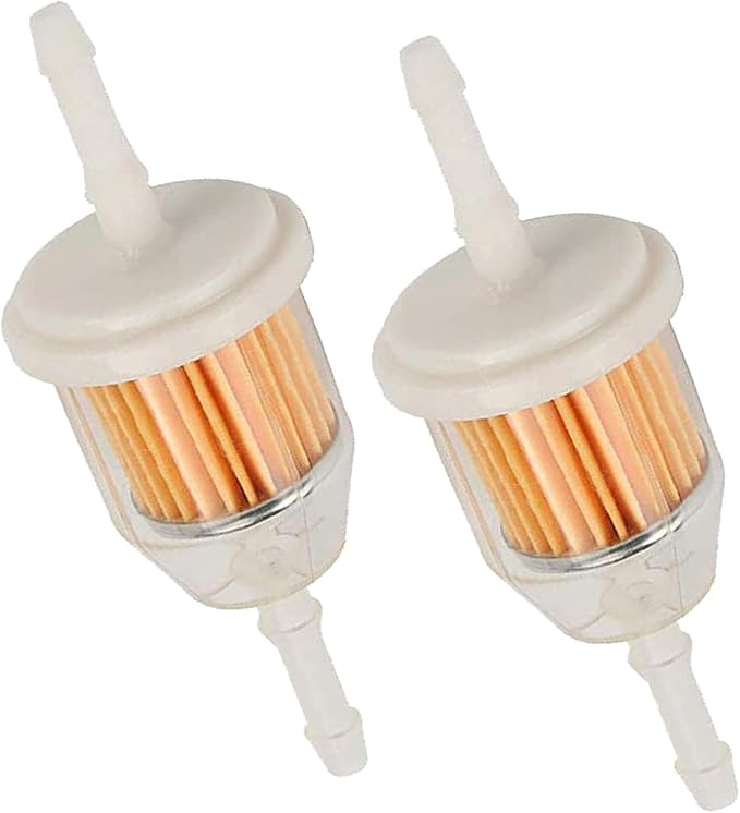 25 050 22-S Inline Fuel Filter Am116304 for John Deere Kohler Gy20709 120-436 1/4 Inch and 5/16 Inch Fuel Line Replaces 71-5960 120-436 GY20709 38666 149-2206-01 21541500 98021（2Pack）