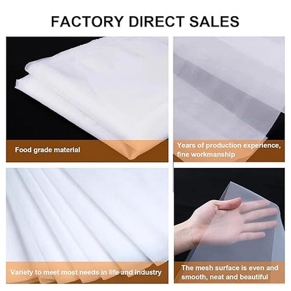 Nylon Mesh Fabric, 60 80 100 120 200 250 300 350 400 500 Mesh Filter, Reusable Strainer Cloth for Wine Juice Fresh Milk(1m x 1m) (80 mesh)