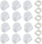 18PCS Carbon Filters and Foam Pre-Filter Replacement Set Compatible with Petsafe Drinkwell Avalon Pagoda Seascape Sedona Water Bowl Fountain Prefilters,Pet Water Fountain Filters,12+6 Pack