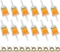 Inline Fuel Filter for Lawn Mower, Small Engine, Kohler, John Deere, Kawasaki - Gas Filter Replacement with High Flow Design (12-Pack)