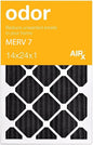 AIRX FILTERS WICKED CLEAN AIR. ODOR 14x24x1 MERV 7 Carbon Pleated Air Filter - Made in the USA - Box of 6