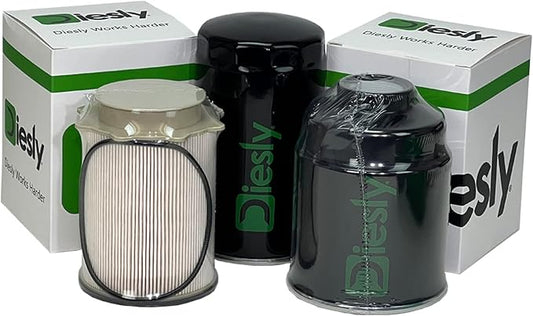 Diesly 6.7L Cummins Diesel Fuel Filter Water Separator Replacement for 2013-2018 RAM Dodge 2500, 3500, 4500, 5500 (Fuel Filter Combo + Oil Filter)