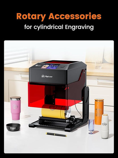 AlgoLaser 10W Portable Laser Engraver Machine: Smart Laser Engraver/Cutter with 3.5" Touchscreen & 2.0 AlgoOS System - Hand Draw/Wireless Transmission/Offline - Laser Engraving for Wood,Metal,Glass
