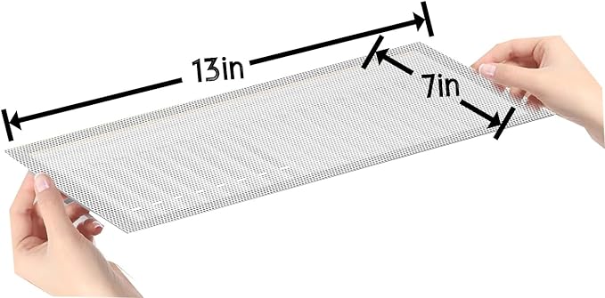 4-Pack White Strong Magnetic Vent Covers 7x13 Inch - Universal Fit for Floor, Wall & Ceiling Registers (7"-8" W x 13"-15" L) | High Airflow Mesh Design | Tool-Free Easy Installation