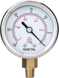 SENCTRL 30inHg Vacuum Pressure Gauge, 2" Dial, 1/8 NPT Lower Mount, Waterproof, Stainless Steel Case, for Tube Tester, HVAC, Pneumatic Air Compressor, Hand Pump, Valve Test