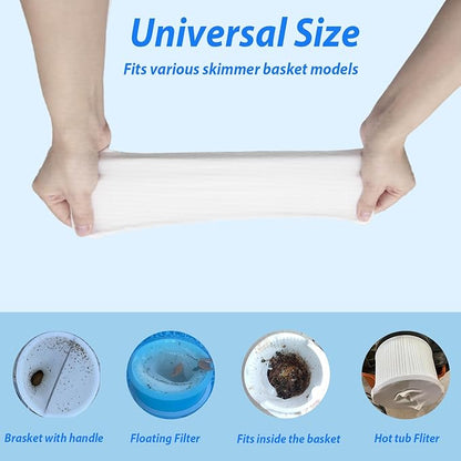40-Pack Pool Skimmer Socks, Ultra Fine Mesh Screen Skimmer Filter Socks Swimming Pool Skimmer Basket Sock Pool Cleaning Filter Socks Cleans Debris and Leaves for In-Ground or Above Ground Pools