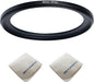 82mm Lens to 67mm Camera Lens Adapter 82mm to 67mm Step Down Ring Adapter Ring for All Brands of UV ND CPL, with Premium Lens Wiping Cloth 2 Pack (82mm-67mm)