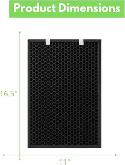 Nispira Activated Carbon Pre Filter Replacement, 3 Pack, Compatible with Bissell Air220, Air320, 2609a, 2768a Air Purifiers