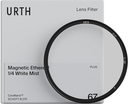 Urth 43mm Magnetic Ethereal White Mist ¼ Diffusion Lens Filter (Plus) — Cinematic Effect, 20-Layer Nano-Coated Light Dispersing Particles
