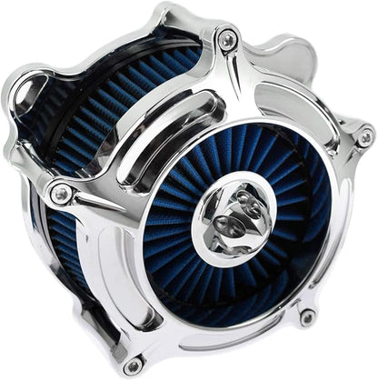 HDBUBALUS Motorcycle CNC Spike Air Cleaner Air Filter Intake System Fit for Harley Dyna Softail Touring