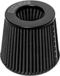 KYOSTAR Universal 3" (76mm) High-Flow Air Filter, Reusable Cone Cold Air Intake, High Performance, Washable, Clamp-On Car High Flow Dry Air Kit, Flange Diameter: 3 Inch, Filter Height: 6.1 Inch, Black