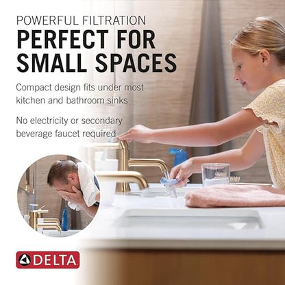 Delta Clarifi High Flow Under Sink Water Filter System, Water Filter for Kitchen and Bathroom Sink Faucet, DWQ3501510