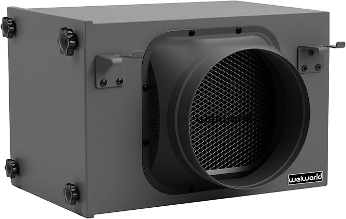 3-Layer Purification Filter Box 6" with High Efficacy Hepa and Carbon Filter, Fit 6 Inch Inline Duct Fans for Fresh Air Intake and Ventilation System
