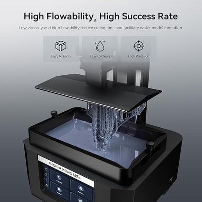 ANYCUBIC ABS-Like Resin Pro 2, Upgraded 8K 3D Printer Resin with Enhanced Strength and Toughness, High Precision, Low Odor, Wide Compatibility for All LCD Resin 3D Printers (Grey, 1kg)
