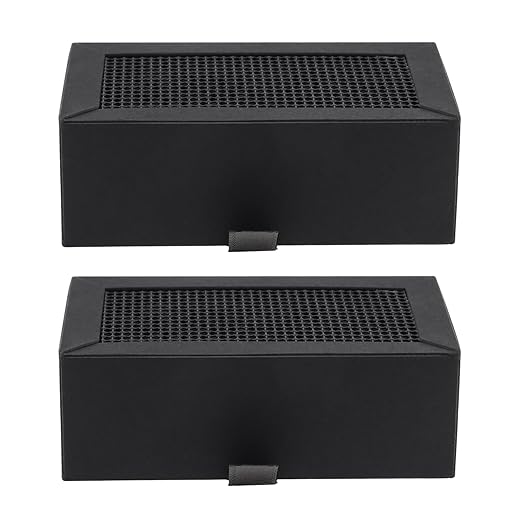 2Pcs 3D Printer Activated Carbon Air Filter Cartridge Fit for Bambu Lab X1C/P1P/P1S/X1/X1E, Air Purifier Filter Replacement Easy to Install 3D Printer Accessories