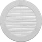 Vent Systems 4" Inch (Opening Dimensions) - Pack of 50 - White Soffit Vent Cover - Plastic Round Air Vent Grille - Built-in Mesh Screen - HVAC Register Louver for Bathroom, Home, Kitchen