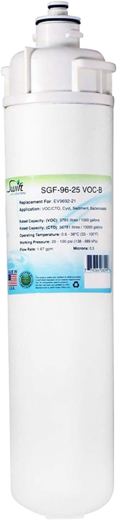 Swift Green Filters SGF-96-25 VOC-B Compatible Commercial Water Filter for EV9692-21,Cartridge 4FC,(Pack of 1), Made in USA