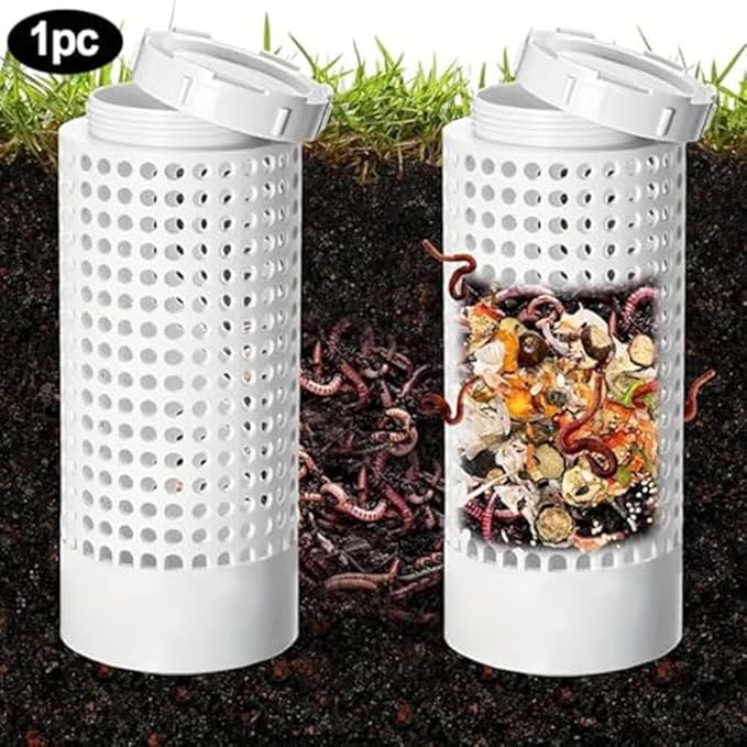 Underground Compost Bin - Efficient Farm Drainage Filter Garden Fish Pond - Sustainable Kitchen Waste Composting (200mm)(160mm)