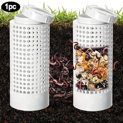 Underground Compost Bin - Efficient Farm Drainage Filter Garden Fish Pond - Sustainable Kitchen Waste Composting (200mm)(75mm)