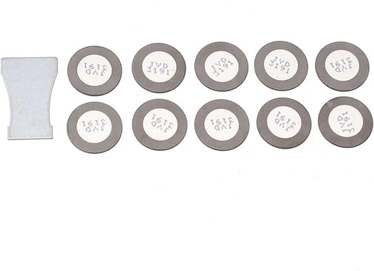 10 Pack 20 mm Ceramic Mist Maker Discs for Humidifier Dust Collector and Air Cleaner Includes 1 Pc Iron Plate Replacement Atomizer Fogger Disc Kit