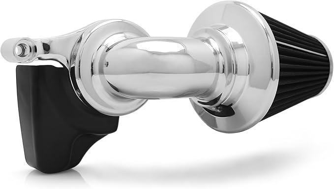 Big Sucker cone Air filter intake for harley air Cleaner Sportster Softail fatboy heritage dyna touring street road king Glide (Nake - Chromed, TypeD : Touring M8 17-UP, Softail 18-UP)
