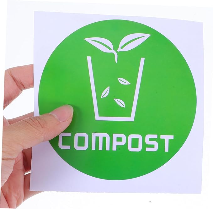 Milisten 6pcs Decorative Trash Classification Stickers Labels for Waste Sorting Recycling Strong Adhesion Stain-Resistant Easy Application for Bins Cans