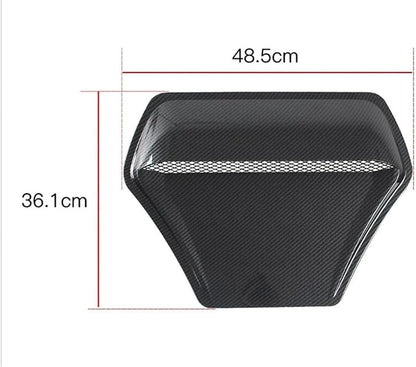 Compatible For BMW E60 E36 F10 F30 Compatible For Golf 5 6 7 Mk7 Compatible For Fiat 500 Universal Car Front Hood Air Flow Ve(Black)