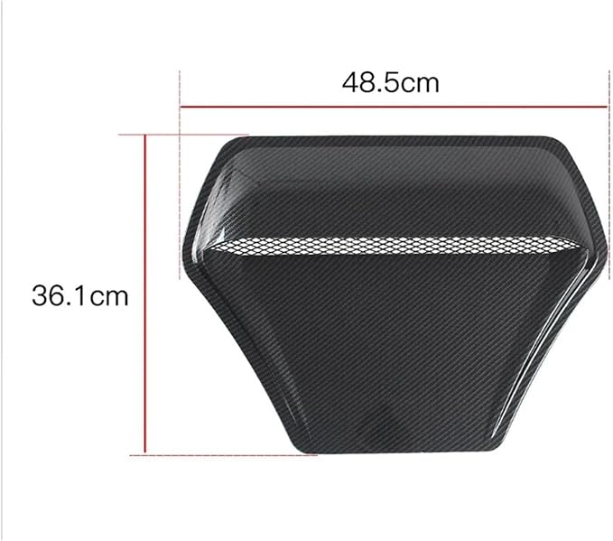 Compatible For BMW E60 E36 F10 F30 Compatible For Golf 5 6 7 Mk7 Compatible For Fiat 500 Universal Car Front Hood Air Flow Ve(Carbon Look)