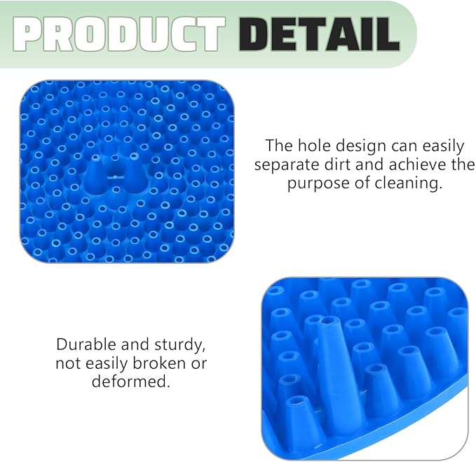 Bullet Car Wash Bucket Grit Trap Inserts, Vehicle Detailing Wash Filter for Remove Dust and Dirt, Automotive Cleaning Tool Fits 12 Inch Diameter Bucket, Universal for SUV RV Truck (Blue)