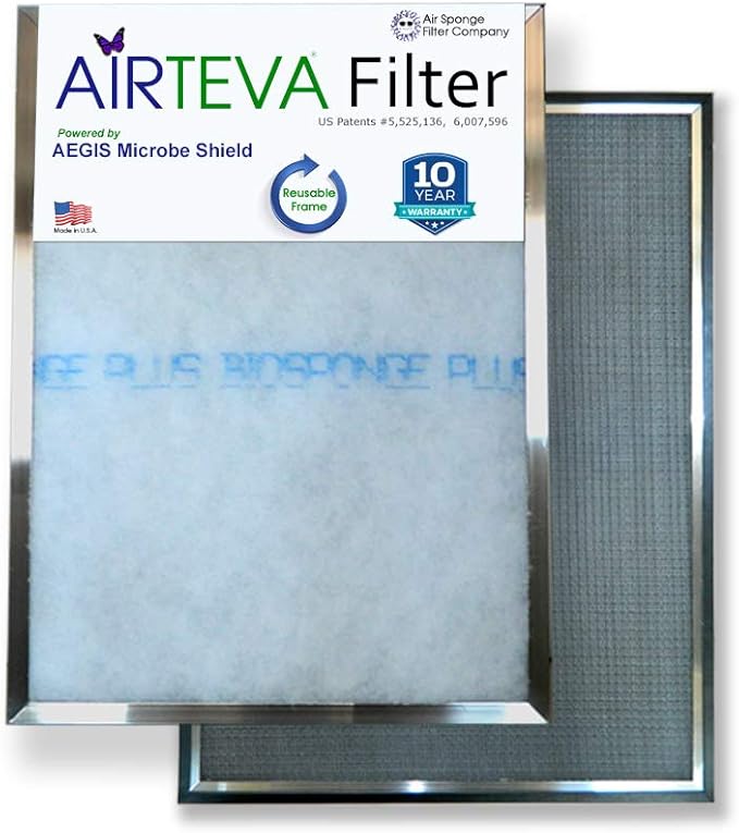 AIRTEVA Custom Sized Air Conditioner Filter with BioSponge Plus Insert(s)