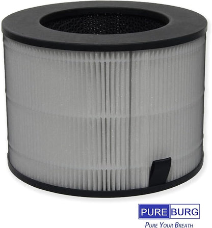 PUREBURG Replacement Filter Compatible with LG PuriCare AeroTower U9C Series U9CV2B U9CS1C U9CV1C Air Purifying Fan,H13 4-Stage Filtration Activated Carbon Air Clean