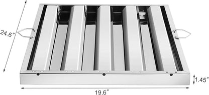 New Star Foodservice 533166 Stainless Steel Hood Filter 20" W x 25" H