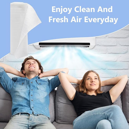 BENECREAT White Vent Filter Media, Electrostatic Air Filter Roll Air Vent Filters Kit for Home, HVAC, AC and Heating, RV's, Mobile Homes, 196x12 Inch